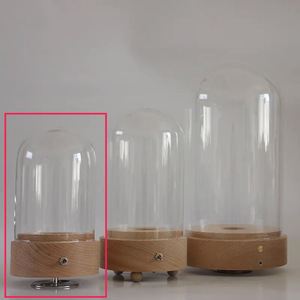 Ingrosso contenitore di fiori secchi decorazione di vetro casa cupola conservata rosa <span class=keywords><strong>In</strong></span> cupola di vetro con Base - Product Image 5