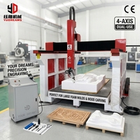 Routeur CNC 4/5 axes pour sculpture 3D, machine de gravure et de fraisage CNC 4D pour la sculpture sur mousse et sur bois