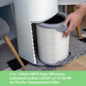 Filtro de Repuesto 3 en 1 Blanco H13 de Carbón Activado de Alta Eficiencia para Purificador de Aire LV-H134-RF, Tapa de Filtro de Alta Eficiencia - Product Image 6