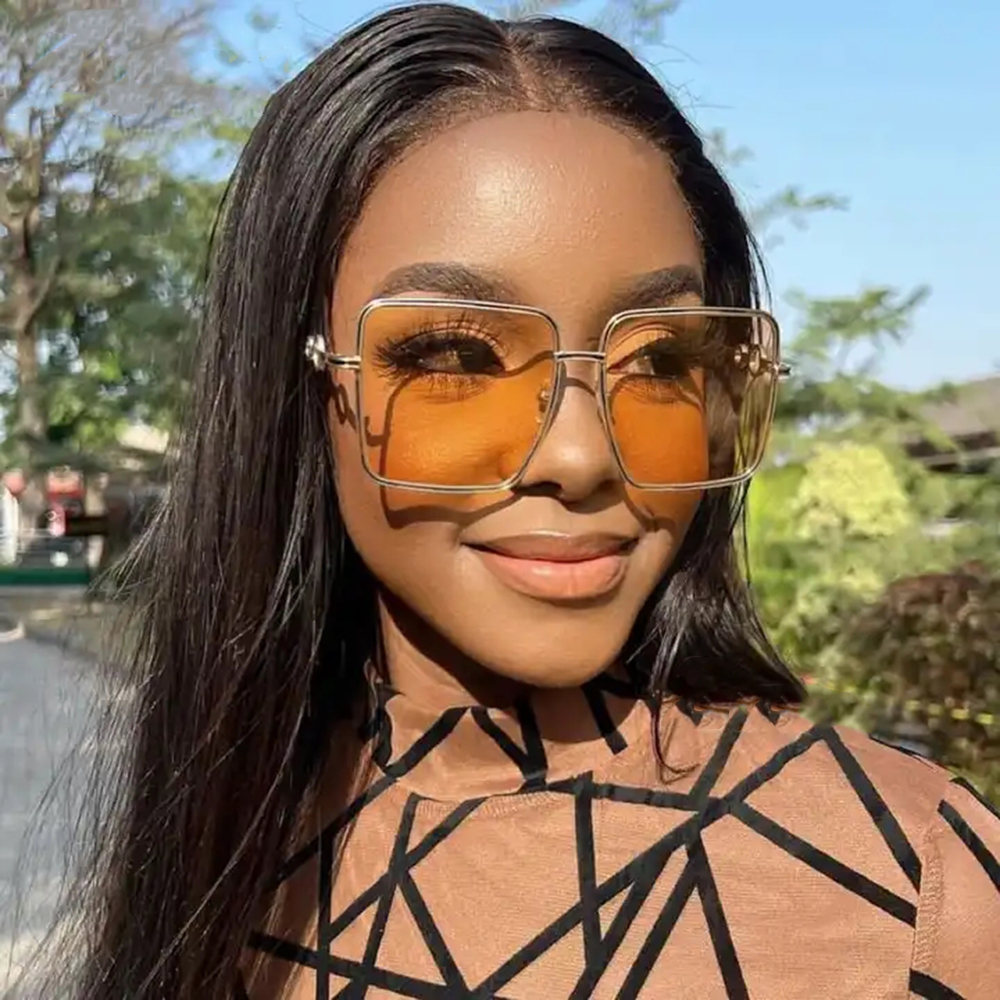 ☆2024aw美品☆VEILANCE FRAME LS PENUMBRA S Oversized Square With Chain Sunglasses Women 2025 Vintage