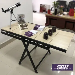 Mesa de comedor plegable con tapa, mueble inteligente, estantería multicapa, estante de almacenamiento, hardware para el hogar