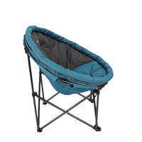 Chaise de camping pliable ronde en polyester 600D personnalisée pour l'extérieur, vente en gros