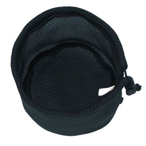 户外黑色圆底拉绳尼龙网旅行用品袋炊具和野营锅储物袋 - Product Image 2