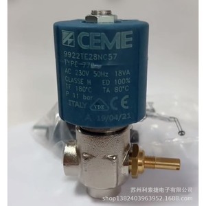 Vanne solénoïde Ceme 9922te28nc57 AC 230V 50Hz 18VA pour le contrôle de la vapeur et de l'eau des équipements de lavage - Product Image 1