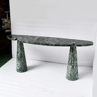 Table console de luxe en marbre noir, moderne et convertible, pour entrée, couloir, salon, villa, hôtel - OEM ODM personnalisé