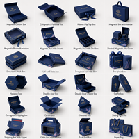 Boîte cadeau magnétique rigide pliable personnalisée avec impression dorée pour bijoux, bougies et présentation en boutique