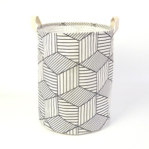 Panier à linge pliable en coton et lin Tianshan Shandong, modèle 20241216-2, sac de rangement pour la maison et l'hôtel, pour laver le linge sale - Product Image 3