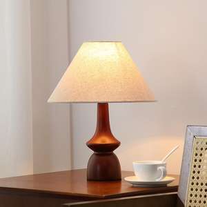 Nouvelle lampe de chevet en porcelaine de style américain vintage haut de gamme de la dynastie Song, table de chevet esthétique pour la chambre à coucher - Product Image 3