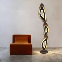 Lampe de sol LED contemporaine, hauteur réglable, design étanche, prise EU/USA, 110V/220V, lumière blanc chaud 2700K pour la maison et le bureau