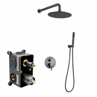 Ensemble de douche pour baignoire en laiton, système de douche de salle de bain moderne, ensembles de robinets mitigeurs, ensemble de douche
