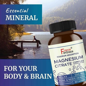 Fabricante de Suplementos de Citrato de Magnesio Certificado por GMP, 500 MG para una Relajación Tranquila, Apoyo a la Salud de los Huesos y los Nervios, Cápsulas de Magnesio - Product Image 2