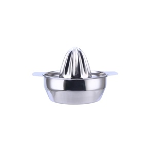 Stainless steel lemon juice eetrusion press fruit hand squeezer with bowl juice strainer