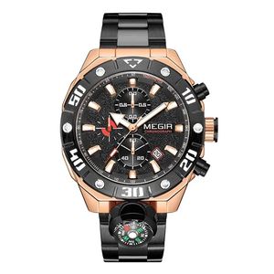 Reloj de Pulsera Deportivo de Lujo para Hombre MEGIR 2219, Estilo Cronógrafo con Manecillas Luminosas, Reloj de Cuarzo de Marca, Reloj Masculino - Product Image 6