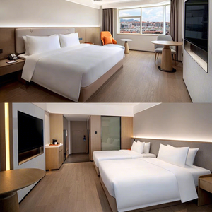 Juego de Muebles de Dormitorio de Madera Maciza Modernos y Personalizables para <span class=keywords><strong>Hoteles</strong></span>, Hostales y Apartamentos - Product Image 2