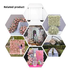 Promise Eco-friendly Custom Silk White <strong>Pink</strong> Wedding Arch Centerpiece <strong>Backdrop</strong> with Customized Size for Wedding Decoration - Product Image 2