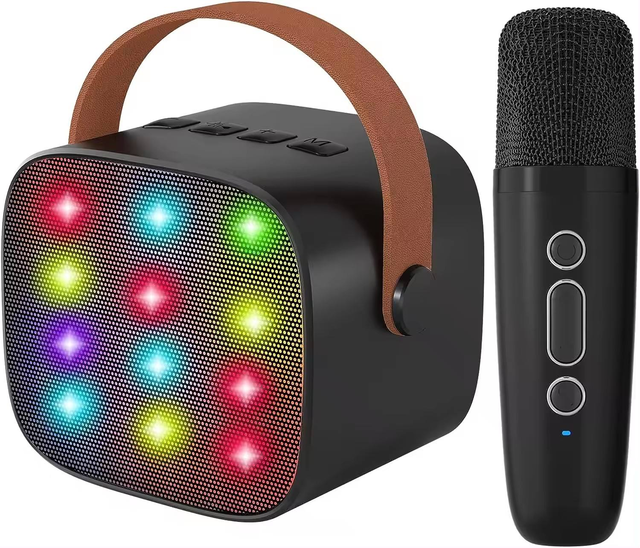 Metal Handheld Wireless Karaoke Microphone, Professional Bluetooth Mic for Kids Adults Stage Party Compatible Shure System