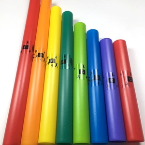 Wholesale 8 Pieces Plastic 8-Tone Percussion Tubes Rainbow Sound Tube Orff Percussion Instrument For Preschool <b>Music</b> Training - Product Image 3