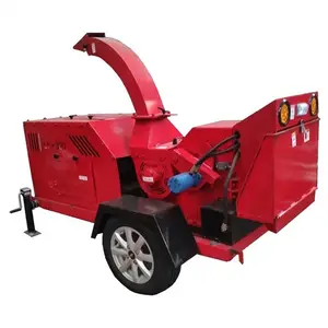CE certificate mobile wood chipper tree branch crusher wood log crusher branch timber shredder for sale made in China