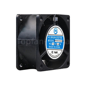 Ventilador de refrigeración de CA 60*60*30mm 220V 110V 230V Ventilador axial con rodamiento de bolas con marco de aluminio - Product Image 1