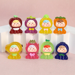 Poupées en résine Rouge Vif Fruits de la 4ème Génération, Accessoires de Bijoux DIY, Ornements de Bureau, Porte-clés, Sacs Surprise - Product Image 3