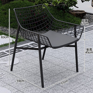 Hot Sale Outdoor Furniture Set <strong>Metal</strong> Leisure Dining Table and <strong>Chairs</strong> Patio <strong>Garden</strong> Furniture Round Table - Product Image 3