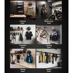Support de casque de moto support de veste support de plaque support de plaque organisateur d'affichage équipement tactique support mural - Product Image 2