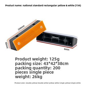 Nuevo Delineador Reflectante Rectangular de Una Sola Cara, Grado Ingeniería, Galvanizado en Caliente, Clasificación IP68, para Carreteras de Alta Velocidad y Garajes - Product Image 3