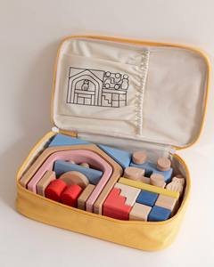 Jouets en bois Montessori Waldorf <span class=keywords><strong>Grimms</strong></span>, blocs d'empilage arc-en-ciel teints à la main, ensemble de blocs d'empilage pour bébé, jouets éducatifs pour enfants - Product Image 4