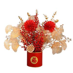 ดอกยูคาลิปตัสทองประดิษฐ์สูง 80 ซม. สำหรับตกแต่งบ้านงานแต่งงาน - Product Image 5