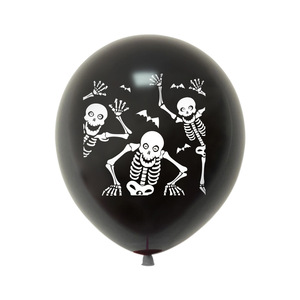 Combinaison de décorations de ballons pour fête d'Halloween : ballons tête de mort et main ensanglantée, arrangement de ballons pour fête fantôme - Product Image 3
