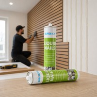 Meilleur mastic silicone à haute viscosité à séchage rapide pour la construction de colle à haute adhérence pour PVC WPC Panneau mural uv utilisation de feuille de marbre