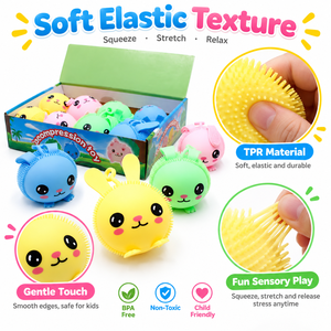 Jouet décoratif lumineux anti-stress en forme de lapin, en plastique, à presser, avec design de dessin animé amusant, cadeau promotionnel - Product Image 5