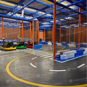 Parc d'aventure intérieur tout-en-un, équipement <span class=keywords><strong>de</strong></span> parc <span class=keywords><strong>de</strong></span> <span class=keywords><strong>trampoline</strong></span>, karting, montagnes russes aériennes et parcours ninja, durable, entièrement personnalisable - Product Image 2
