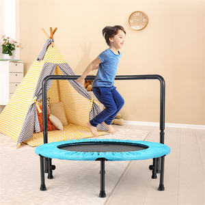Trampolín plegable de 36 pulgadas con mango ajustable para niños, <span class=keywords><strong>cama</strong></span> elástica para saltar con cubierta, minitrampolín - Product Image 2