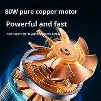 Pompe à air de voiture portable 12V avec lumière d'avertissement d'urgence Gonfleur de pneus de voiture, Compresseur électrique miniature rapide pour pneus de voiture/vélo