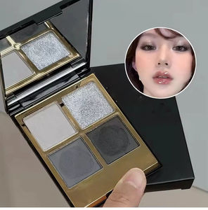 Nueva Paleta de Sombras de Ojos Negra Dorada Resistente al Agua, Cuádruple, con Brillo Perlado, Sistema de Color de Gran Cobertura, Gel de Coloración de 1g, Ligero - Product Image 6