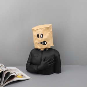 Châu Âu trừu tượng đeo mặt nạ hình đầu nhựa đồ trang trí mô hình mô hình trang trí nhà cho phòng khách phòng ngủ lối vào - Product Image 3