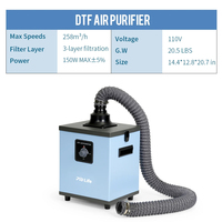 Four DTF PYD Life 3 couches pour séchage et polymérisation de poudre, transfert thermique sur film PET, sans fumée, format A3 A4, avec purificateur d'air