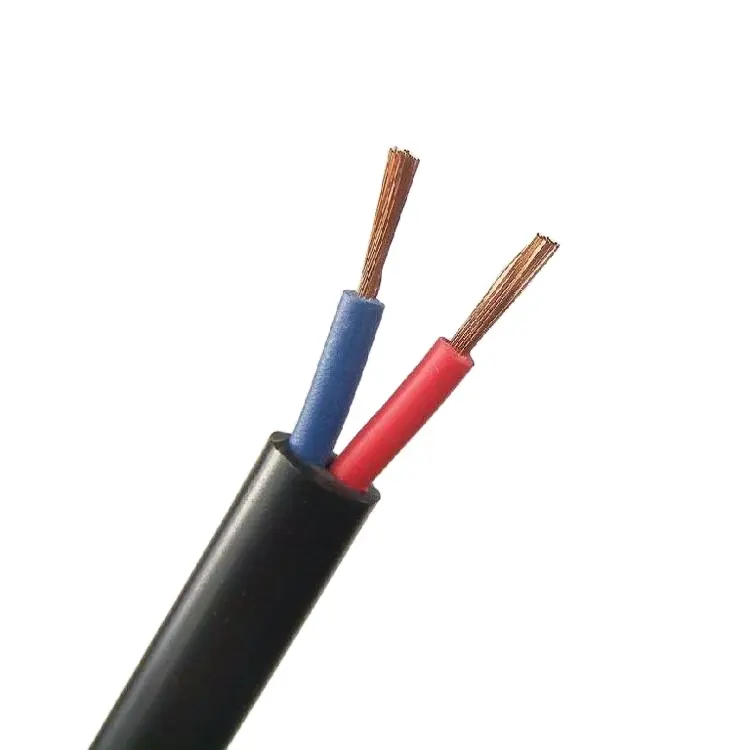 Cable de alimentación de 2x6 mm2 aislado de PVC Flexible H05VV-F al mejor precio de China