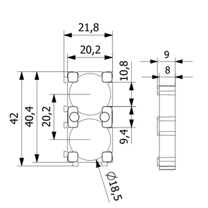 Wholesale 18650 Battery <b>Spacer</b> Battery Holder Spacing 18650 1x2 Cell Battery Holder - Product Image 4