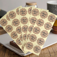 Vente flash - Autocollants en papier kraft brun mat avec logo personnalisé imprimé, autocollants pour cadre photo, étiquettes autocollantes YKL-6 pour emballage