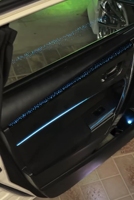 Éclairage d'ambiance dynamique pour l'intérieur de voiture, version argentée électro-plaquée, symphonie arc-en-ciel, pour TOYOTA Corolla Altis (2014-2018)