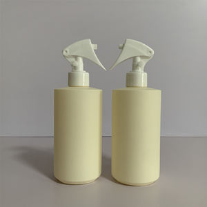 Contenitore liquido riutilizzabile vuoto flacone Spray in HDPE giallo smerigliato da 450ml 500ml con spruzzatore di plastica - Product Image 1