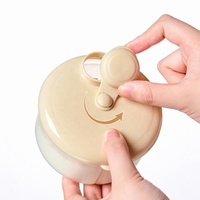 Boîte à lait en poudre portable pour bébé, distributeur de lait infantile, boîte de rangement pour aliments, collations et fruits en PP, boîte de voyage à 3 compartiments pour lait en poudre