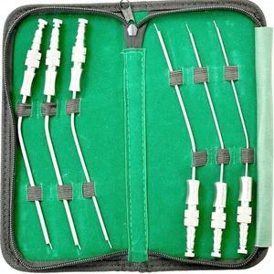 หลอดดูดสเตนเลส6ชิ้นอุปกรณ์ผ่าตัดทำด้วยมือปรับขนาดได้เองเครื่องมือแหล่งพลังงานแบบแมนนวล - Product Image 1