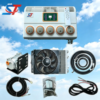 Climatiseur de stationnement électrique 12V/24V de type dissimulé pour fourgonnette, kit de climatisation de stationnement pour camion