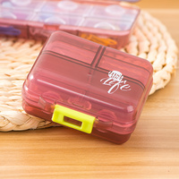 Boîte à pilules portable 7 jours, boîte à médicaments en forme de capsule, étui de rangement pour pilules, boîte à pilules en plastique de poche
