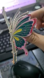 Pinzas de Pelo Grandes Personalizables Antideslizantes de Metal <span class=keywords><strong>con</strong></span> Diseño de Mariposa Brillante para Mujer - Pinzas de Pelo Bonitas <span class=keywords><strong>con</strong></span> Agarre Fuerte, Regalos para el Cabello - Product Image 2