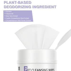 Lingettes pour animaux de compagnie OEM, 160 unités, hypoallergéniques, pour nettoyer les poils, les pattes, les <span class=keywords><strong>oreilles</strong></span>, les yeux et la <span class=keywords><strong>bouche</strong></span> des chiens - Product Image 2