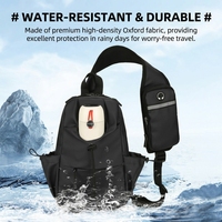 Sac bandoulière unisexe en gros, mini sac à dos antivol pour moto avec porte-gobelet, sac banane de poitrine
